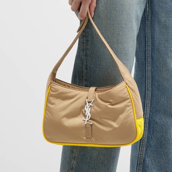 Saint Laurent YSL 5 À 7 Econyl Hobo Shoulder Crossbody Bag Purse - Picture 4 of 16